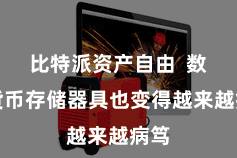 比特派资产自由  数字货币存储器具也变得越来越病笃